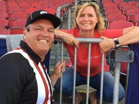 CFL official Al Bradbury with his wife Martha. The Winnipeg-based CFL ref and his wife got the COVID-19 virus on a cruise ship, got pretty sick, and are just finishing their isolation period. (Handout Photo)