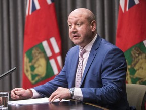 Dr. Brent Roussin, chief provincial public health officer, speaks during the province’s latest COVID-19 update at the Manitoba Legislative Building in Winnipeg on Tuesday, May 5, 2020.



Winnipeg Free Press 2020
