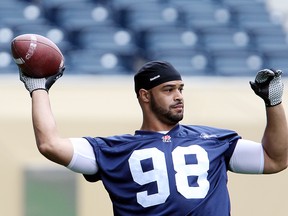 Former defensive end Jason Vega recroded 82 tackles and 17 quarterback sacks while playing for the Winnipeg Blue Bombers.