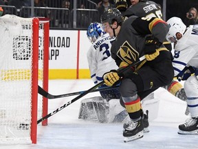 Forward and Winnipegger Cody Glass is the only injured player on the Golden Knights roster, so he goes into an almost-empty facility for an hour each day to do rehab and receive treatment. (Getty images)