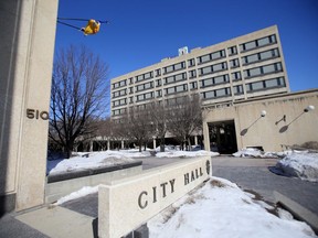 City Hall at 510 Main Street, in Winnipeg.  Tuesday, March 10/2020