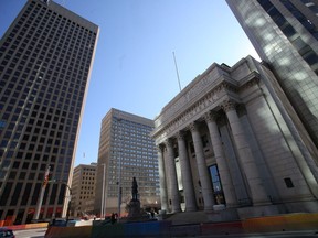 The Bank of Montreal building at Portage and Main, in Winnipeg, has been purchased by the Manitoba Metis Federation.