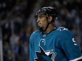 Evander Kane of the San Jose Sharks (pictured) and retired forward Akim Aliu will serve as co-chairs of a new Hockey Diversity Alliance aimed at making hockey a more inclusive sport. In a statement released Monday, a group of seven past and present players of color said the group's mission is "to eradicate racism and intolerance in hockey." Along with Kane and Aliu, the HDA's executive committee includes Detroit Red Wings defenseman Trevor Daley, Minnesota Wild defenseman Matt Dumba, Buffalo Sabres forward Wayne Simmonds, Philadelphia Flyers forward Chris Stewart and retired forward Joel Ward.