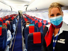 All airlines have implemented temperature checks, health screening questions and enhanced cleaning. Seat distancing, or leaving the middle seat unoccupied on larger planes, and only booking every other seat on smaller planes, has also become de rigeur.
