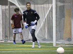 Valour FC goalkeeper James Pantemis on loan from the Montreal Impact of the MLS.
