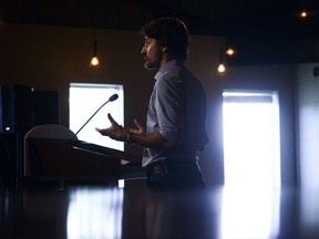 Prime Minister Justin Trudeau holds a news conference at Big Rig Brewery amid the COVID-19 pandemic in Ottawa on Friday, June 26, 2020.