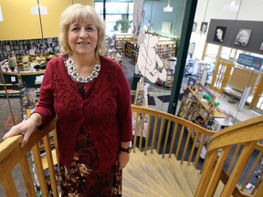 McNally Robinson co-owner Lori Baker poses for a photo at the store in Grant Park Shopping Centre in Winnipeg on Monday, June 22, 2020.