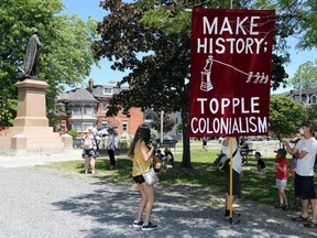Protesters in Kingston recently demanded the city take down a statue of Sir John A. Macdonald.