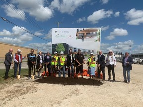 A ground-breaking ceremony for where Wyndham Garden Hotel will stand on the first Urban Reserve in Winnipeg was held on Wednesday, July 29, 2020.