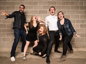 Outside Joke is a Winnipeg-based improvisational theatre company. It is one of 26 companies that will take part in the Winnipeg Fringe Festival's Virtually Yours online event featuring performers from July 14-17, 2020. The event will include a wide range of performances and music from local, national and international artists. The livestream show will begin at 7 p.m. nightly and will be available on the Winnipeg Fringe Festival’s Facebook (facebook.com/WinnipegFringe) and YouTube (youtube.com/WinnipegFringe) pages. Due to COVID-19, the 2020 Winnipeg Fringe Festival had to be postponed to 2021.
Outside Joke is Andrea del Campo, Paul De Gurse, Chadd Henderson, Toby Hughes, RobYn Slade and Jane Testar.
