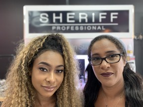 Mother and daughter Carla De Roy (left) and Amanda Sheriff (right) are co-owners of The Beauty Box by Sheriff cosmetic boutique in Winnipeg, which caters to women of all ethnicities in a diverse business model that includes retail, online, bridal service, hair service, education and children’s parties.