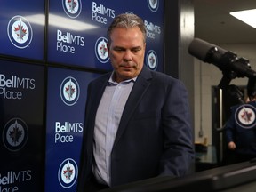 Winnipeg Jets general manager Kevin Cheveldayoff spoke with the media about his team's season on Thursday.