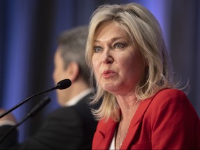 Mississauga Mayor Bonnie Crombie speaks at the Ontario Liberal Party's 2019 AGM in Toronto on Friday June 7, 2019.