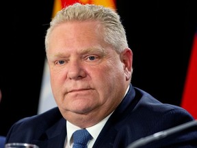 Ontario Premier Doug Ford is seen after a meeting with Canada's provincial premiers in Toronto, Ontario, Canada December 2, 2019.