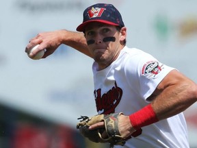 Wes Darvill's solo home run was the only offence supplied for the Winnipeg Goldeyes in a loss to Milwaukee on Wednesday night. (POSTMEDIA NETWORK FILES)