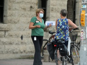 People wearing masks in public during Covid-19 pandemic..   Friday, July 31/2020.Winnipeg Sun/Chris Procaylo/stf