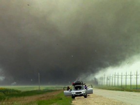 A tornado that ripped through Scarth, Man., earlier this month, killing two and injuring another. Jordan Carruthers/Manitoba Storm Chasers