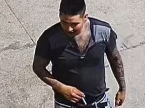 Winnipeg Police are asking for the public's assistance after releasing photos on Sunday of a suspect who investigators said was involved in an assault in early July in the 800 block of Main Street.