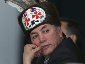 Chief Dennis Meeches of Long Plain First Nation and the Treaty One Nation government spokesperson.