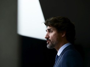 Prime Minister Justin Trudeau holds a closing press conference on the third and final day of the Liberal cabinet retreat in Ottawa on Wednesday, Sept. 16, 2020.