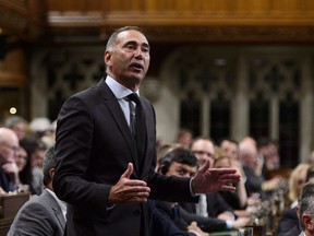 Conservative MP Richard Martel asks a question during question period in the House of Commons on Parliament Hill in Ottawa, Sept. 17, 2018. The federal Conservatives are asking the official languages commissioner to investigate the government's choice of WE Charity to run a student grant program, saying the move showed contempt toward francophones.