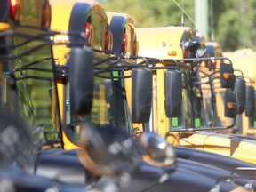 At just before 3:45 p.m. on Friday afternoon, Winnipeg Fire Paramedic Service crews responded to a motor vehicle collision involving a school bus into a hydro pole near the intersection of Logan Avenue and Stanley Street.