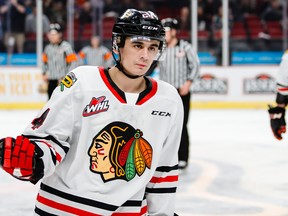 Winnipeg's Seth Jarvis, now a member of the Carolina Hurricanes after being selected 13th overall at the 2020 NHL Draft on Tuesday, Oct. 6. Photo: Keith Dwiggins, Portland Winterhawks