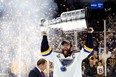 Unrestricted free agent defenceman Alex Pietrangelo, shown hoisting the Stanley Cup with the St. Louis Blues in 2019, reportedly toured Las Vegas on Saturday. It's been linked as a possible landing spot for the King City native.