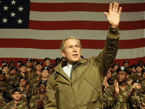 On March 20, 2003 the United States, led by President George W. Bush, headed a coalition with U.K. and other forces to invade Iraq.