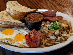 One of the new breakfasts at The Toad Pub.