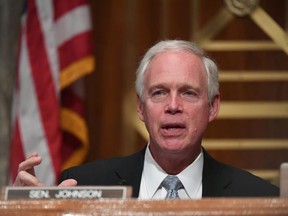 Senator Ron Johnson (R-WI) at Senate committee hearing on August 6, 2020 in Washington D.C.