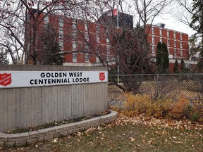 Golden West Centennial Lodge personal care home on School Road in Winnipeg on Tuesday. Golden West is one of three personal care homes to have an outbreak declared on Tuesday.