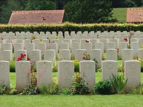 The Canadian war cemetery at Dieppe, France, is the resting place for Canadian soldiers who died during that disastrous raid on the French town in 1942.