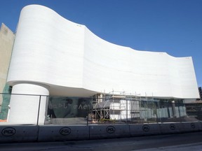 People can view a spectacular projection display on the exterior of the two connected Winnipeg Art Gallery (WAG) - Qaumajuq buildings. The outdoor projections will feature contemporary artwork and imagery by Inuit artists along with Northern footage by Destination Nunavut, Travel Manitoba, and the National Film Board of Canada (NFB).