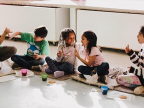 Immigrant and refugee children still can play with one another in the daycare programs at IRCOM, though this photo was taken pre-pandemic. Photo courtesy of IRCOM.