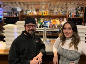 Silver Heights Restaurant owner Tony Siwicki and health science student Shelby Browne are teaming up to deliver over 200 meals to Health Science Centre ICU staff on Dec. 28. James Snell/Postmedia.