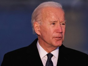 President-elect Joe Biden speaks at a memorial for victims of the coronavirus pandemic at the Lincoln Memorial on the eve of the presidential inauguration on Jan. 19, 2021 in Washington, D.C.