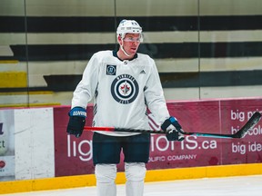 Winnipeg Jets forward Paul Stastny at an informal skate at MTS Iceplex in Winnipeg on Jan. 2, 2021.