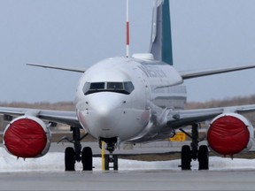 There was not much activity at James Armstrong Richardson International Airport, in Winnipeg on Wednesday, April 8, 2020