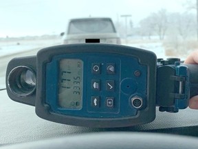 Winnipeg Police Service posted on Twitter after saying a motorist was caught doing 177 km/h in a 70 km/h zone. Police said the driver received a $1,450 ticket and will have his license reviewed after being stopped Saturday morning on Pipeline Road at Mollard Road near the boundary with the RM of West St. Paul, apparently with his wife and children in the car.