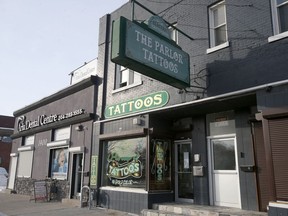 The Parlor Tattoo shop on Main Street in Winnipeg was fined for a third time with a $1,296 ticket on Thursday by health inspectors.