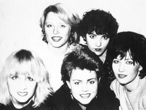 Belinda Carlisle (front, centre) and the other Go-Go’s.
