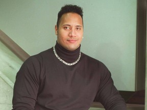 Dwayne Johnson when he posed as a Sunshine Boy for the Sun at age 24. At the time he told us he wanted to be "on top" and a WWE champ. A new show airing on NBC takes a look at his young life.