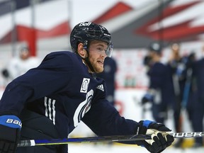 Jets forward Andrew Copp is once again a member of the team's top six, slotting in alongside Pierre-Luc Dubois and Mathieu Perreault at left wing on the team's second line.