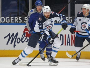Jets captain Blake Wheeler won't be joining the team on its 5-game road trip due to injury.