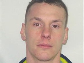 Hunter Schwartz was sentenced to four years when he was convicted of drug trafficking and weapon offences. Schwartz was released from Federal custody on Feb. 4, but managed to breach his conditions by the next day, police said.