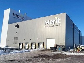 Merit Functional Foods, a solutions based food ingredients company, officially opened its 94,000 square foot plant-based protein facility in Winnipeg, on Feb. 9, 2021.