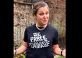 In a video posted on Twitter on April 18, Finance Minister Chrystia Freeland wore a black T-shirt emblazoned with the message "Je Parle Feministe."