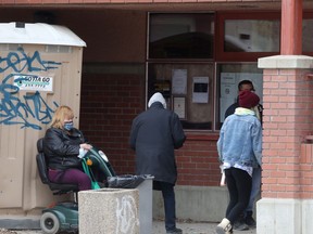 1JustCity battled food insecurity by keeping it's lunch program open over the Easter weekend. Bag lunches were provided from West Broadway Community Ministry Crossways in Common, in Winnipeg on Friday.