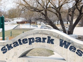 Skatepark West at Silver Avenue and Sturgeon Road in Winnipeg on Sunday, May 2, 2021.